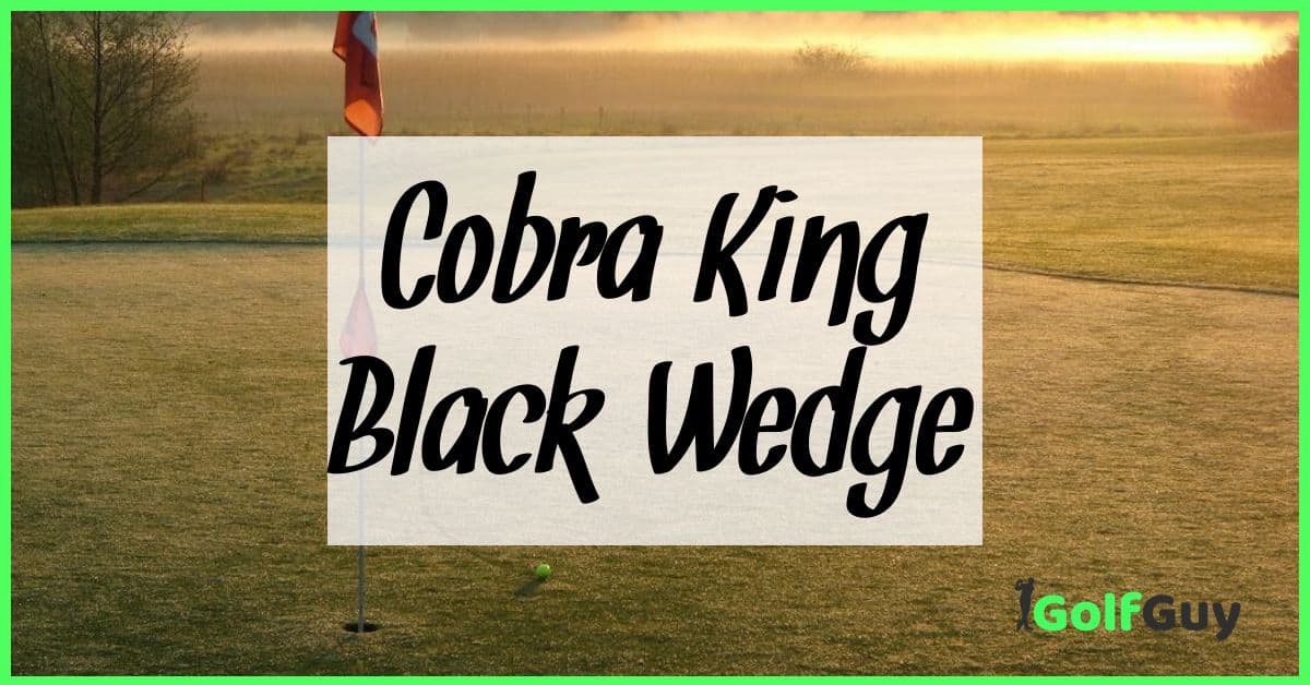 Cobra King Black Wedge